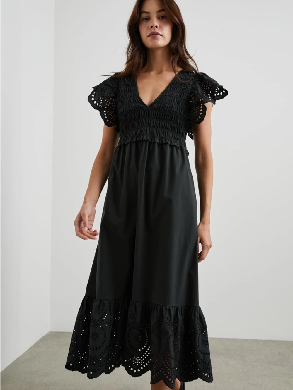 Rails Clementine Eyelet MIDI Dress